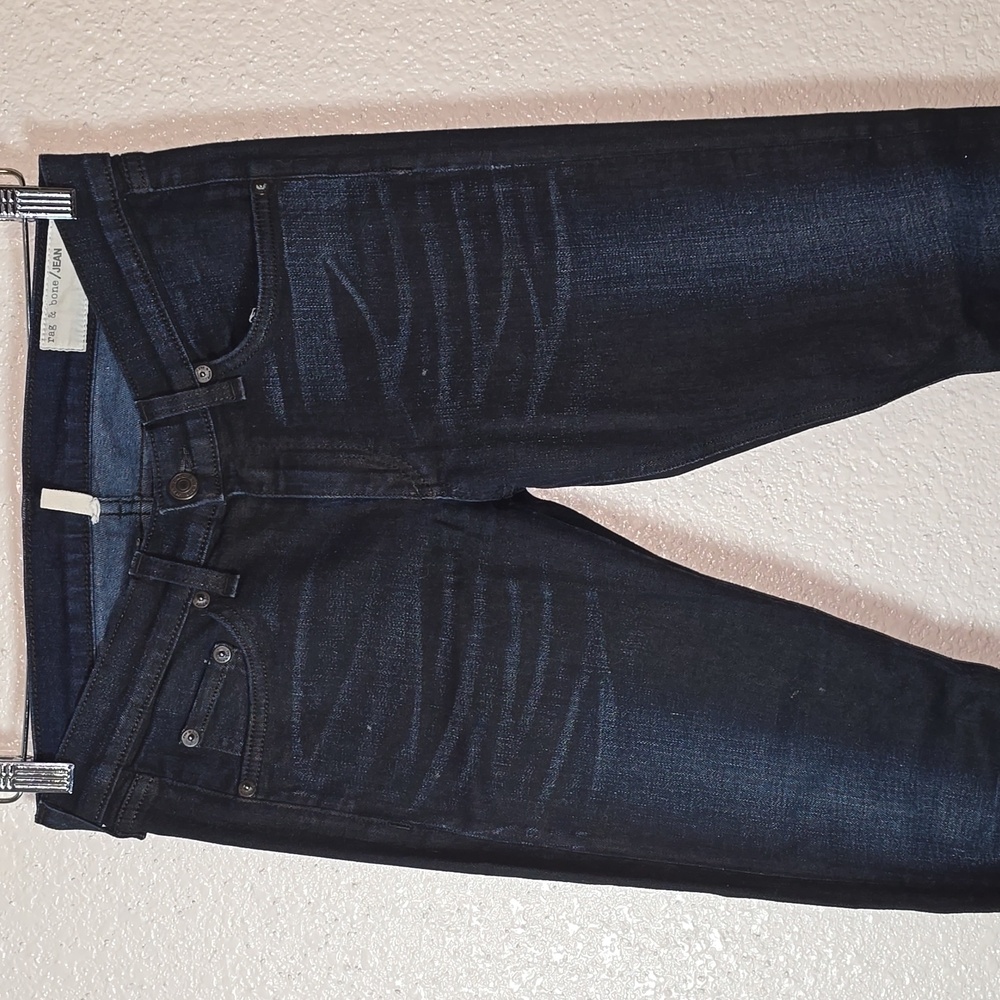 Rag & Bone Low Rise Deep Indigo Jeans - Picture 2 of 6